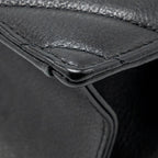 Chanel Small Envelope Flap Bag Chevron Calfskin Black GHW