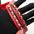 Chanel Large 31 Shopping Bag Shearling / Calfskin Dark Pink LGHW