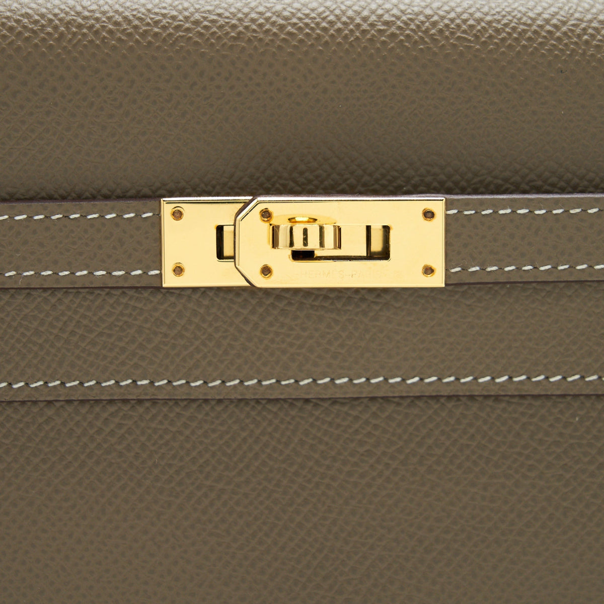HERMES KELLY LONG WALLET ETOUPE GHW