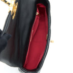CHANEL SMALL 19 BAG LAMBSKIN BLACK MULTICOLOUR HARDWARE (MICROCHIP)