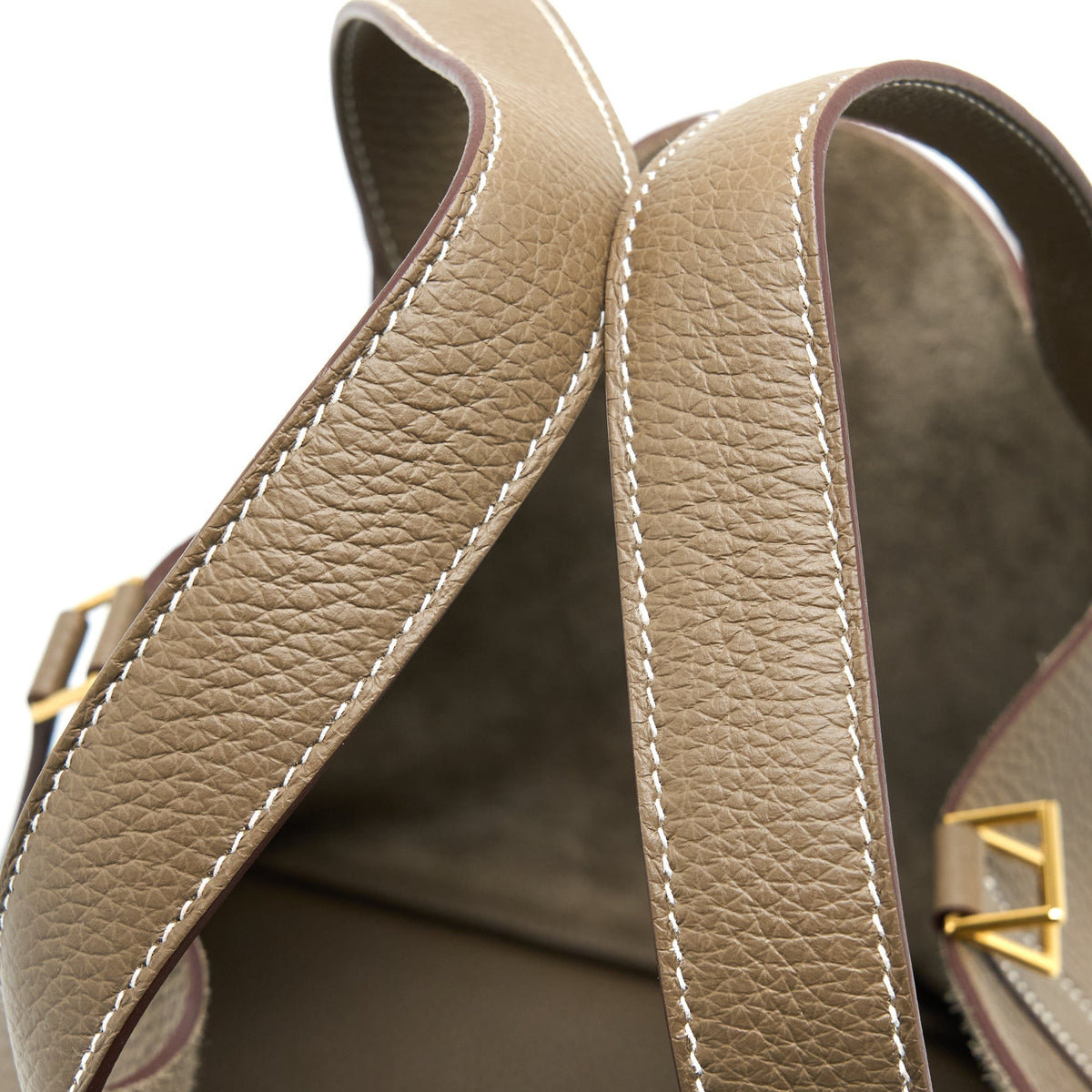 Hermes Picotin 22 Lock Bag Clemence Etoupe GHW