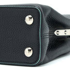 LOUIS VUITTON CAPUCINES BB TAURILLON BLACK/ BLUE SHW