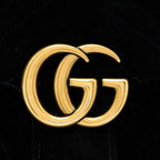 GUCCI MINI MARMONT VELVET BLACK GHW