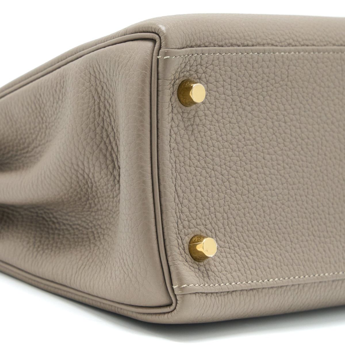 HERMES KELLY 28 TOGO M8 GRIS ASPHALTE GHW