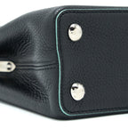 LOUIS VUITTON CAPUCINES BB TAURILLON BLACK/ BLUE SHW