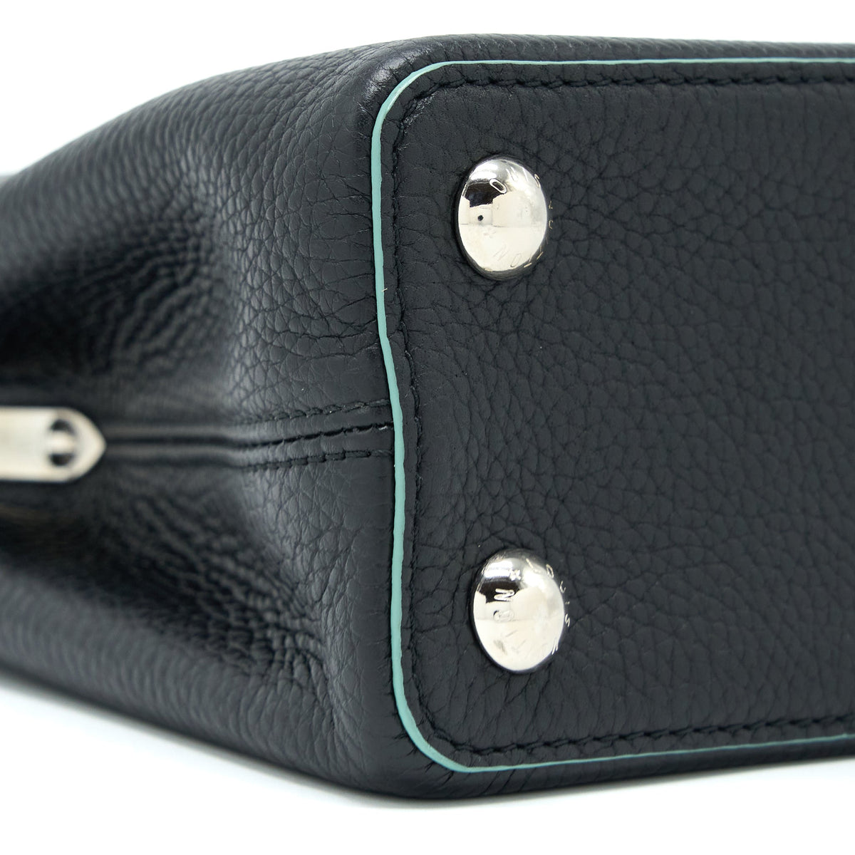LOUIS VUITTON CAPUCINES BB TAURILLON BLACK/ BLUE SHW