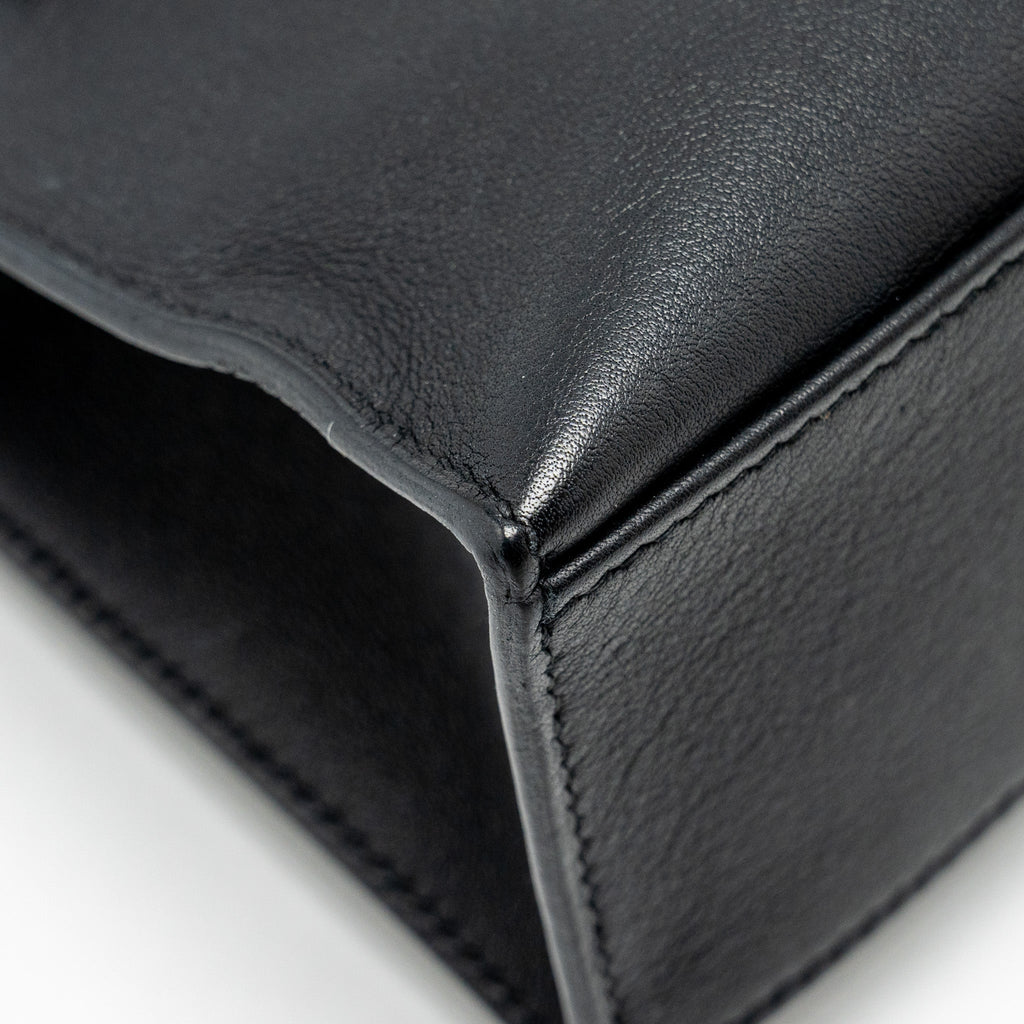 Hermes Kelly Pochette Swift Black SHW