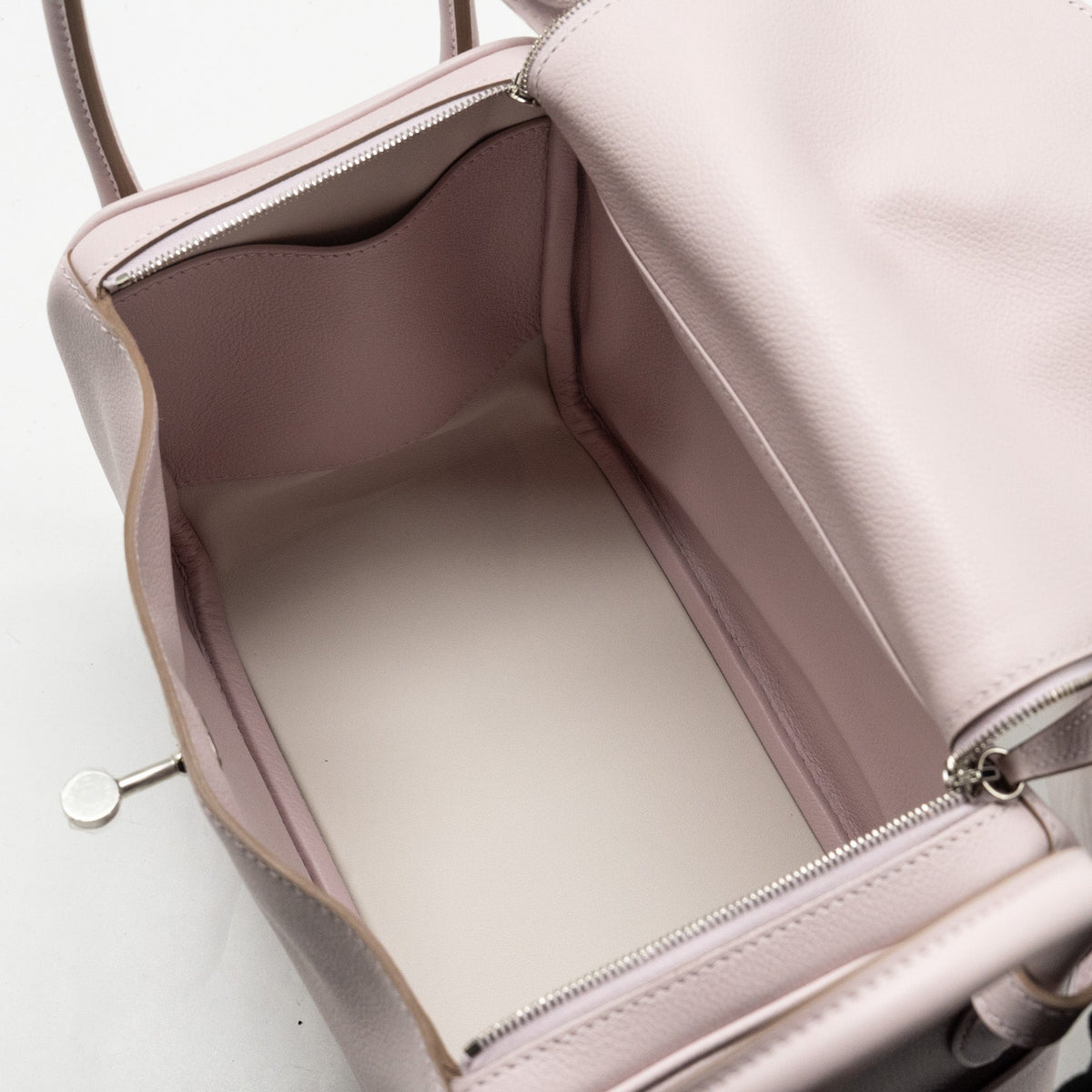 Hermes Lindy 26 Evercolor Mauve Pale SHW