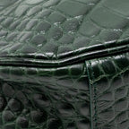 Balenciaga Le cagole XS Shoulder Bag Crocodile Embossed Calfskin Dark Forest Green GHW