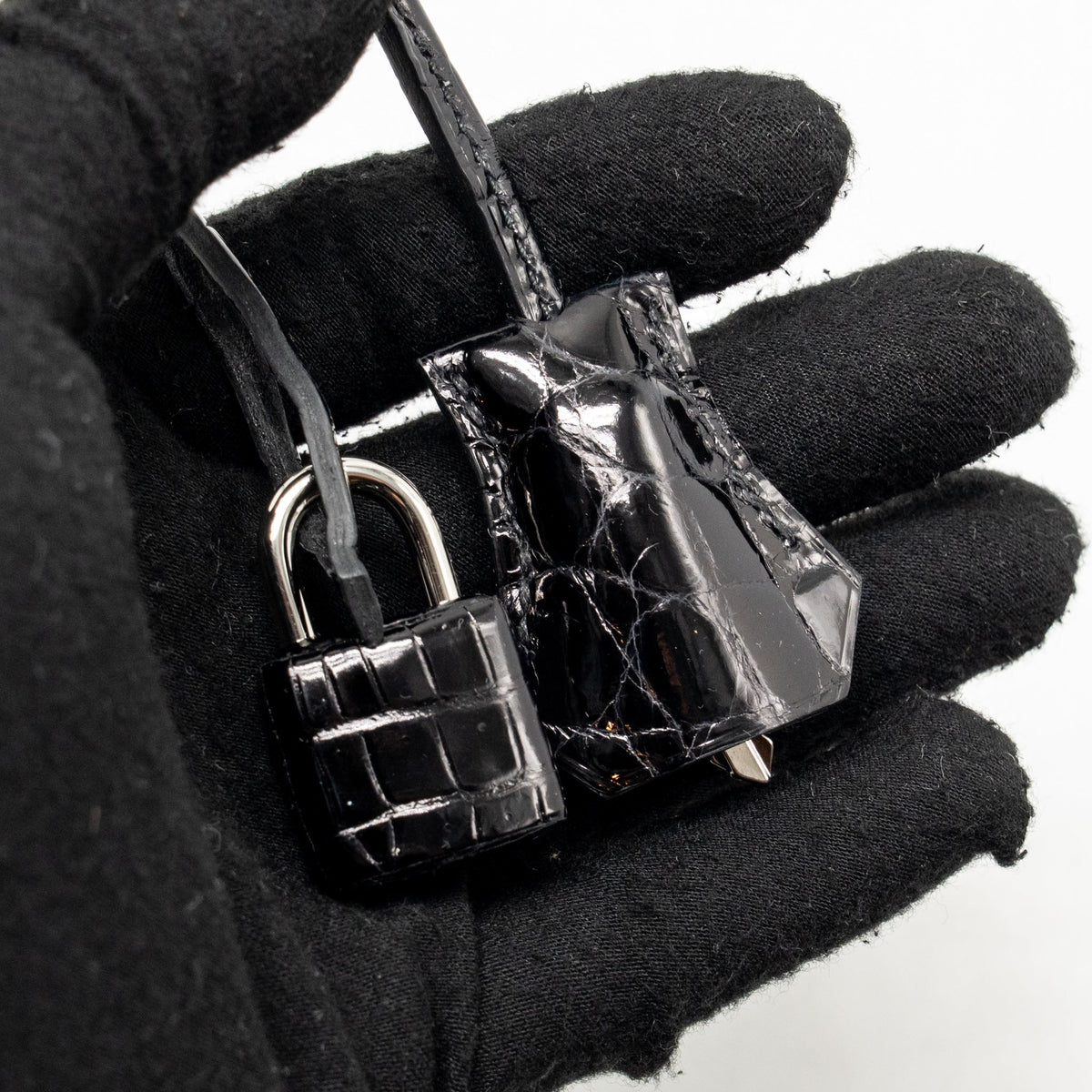 Hermes Birkin 25 Crocodile Niloticus Black SHW