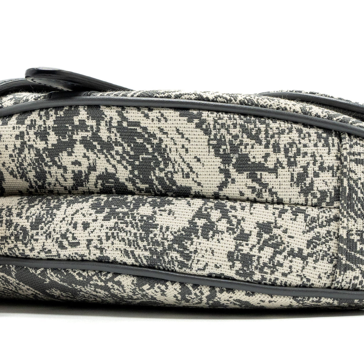 DIOR SADDLE BAG TOILE DE JOUY CANVAS / LEATHER GREY GHW