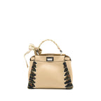 FENDI MINI PEEKABOO BAG LIMITED EDITION BEIGE/MULTICOLOUR SHW