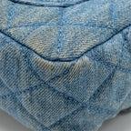 Chanel Pearl Crush Mini Rectangular Denim Blue GHW (Microchip)