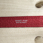 HERMES GARDEN PARTY 30 VACHE COUNTRY K1 ROUGE GRENAT SHW