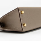 Hermes Mini Kelly II Epsom Etoupe GHW