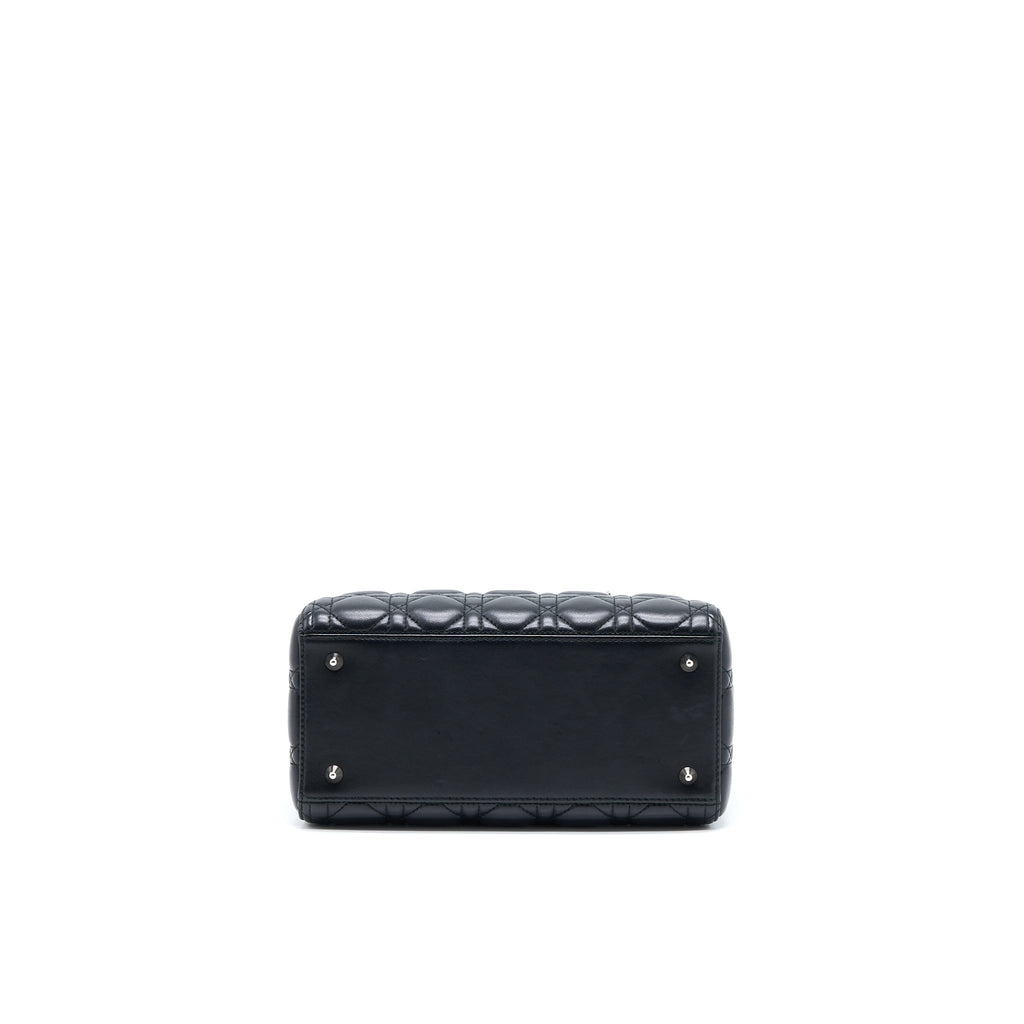 DIOR MEDIUM LADY DIOR LAMBSKIN BLACK SHW