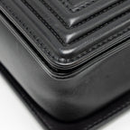CHANEL MEDIUM BOY BAG LAMBSKIN BLACK GHW