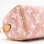 LOUIS VUITTON NANO SPEEDY MONOGRAM JACQUARD DENIM ROSE GHW