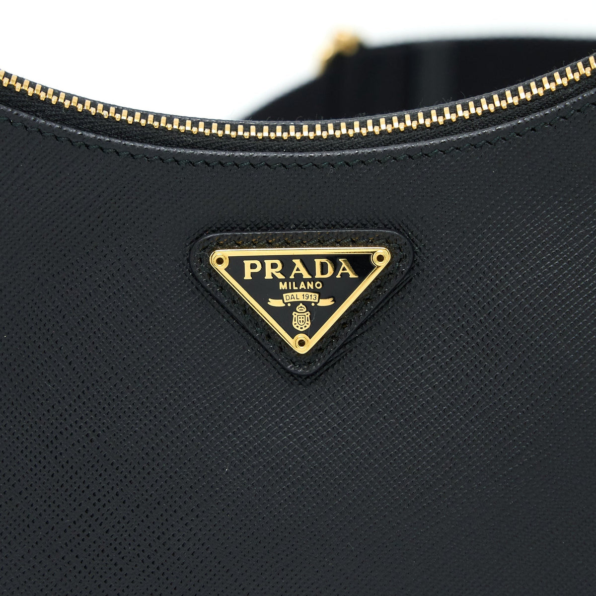 PRADA RE-EDITION 2005 SAFFIANO BLACK GHW