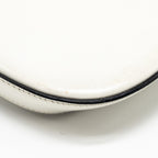 PRADA MINI CLEO SHOULDER BAG BRUSHED LEATHER WHITE SHW