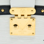 LOUIS VUITTON TRUNK CLUTCH EPI BLACK/WHITE GHW