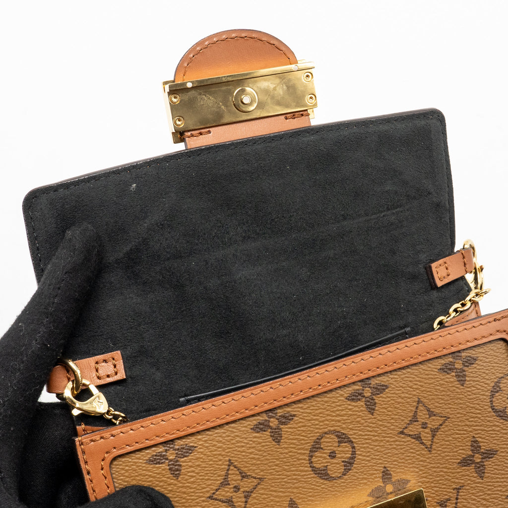 Louis Vuitton Dauphine Chain Wallet Monogram Canvas GHW