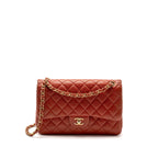 CHANEL JUMBO CLASSIC DOUBLE FLAP BAG CAVIAR RED GHW