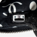 CHANEL COCO CHANEL ON CC LOGO MINI OCASE ZIP POUCH CAVIAR BLACK SHW (MICROCHIP)