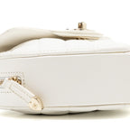 CHANEL 22S SMALL HEART BAG LAMBSKIN WHITE LGHW