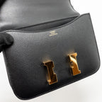 Hermes Mini Constance Epsom Black GHW