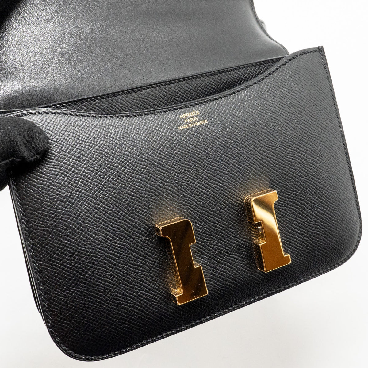Hermes Mini Constance Epsom Black GHW