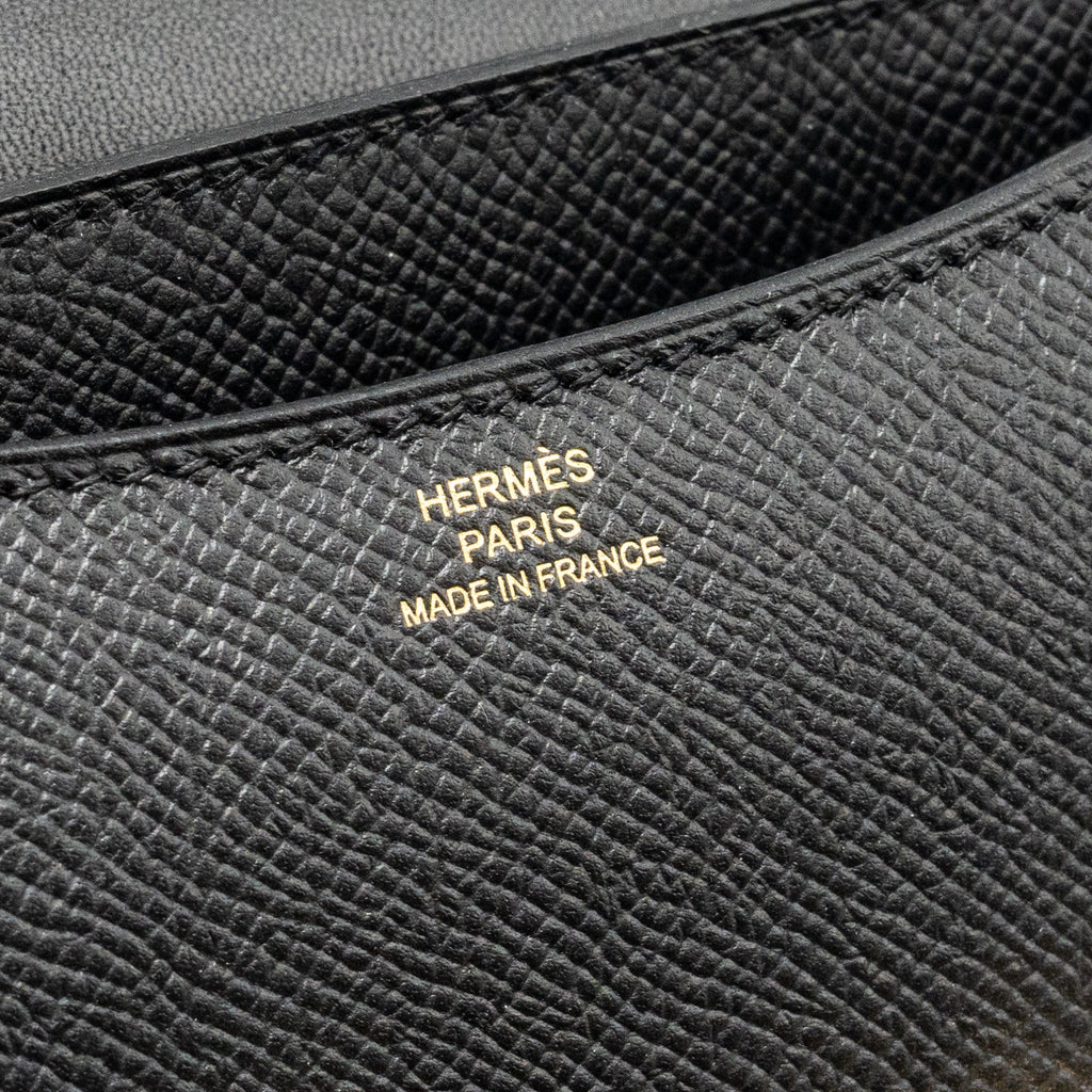 Hermes Mini Constance Epsom Black GHW