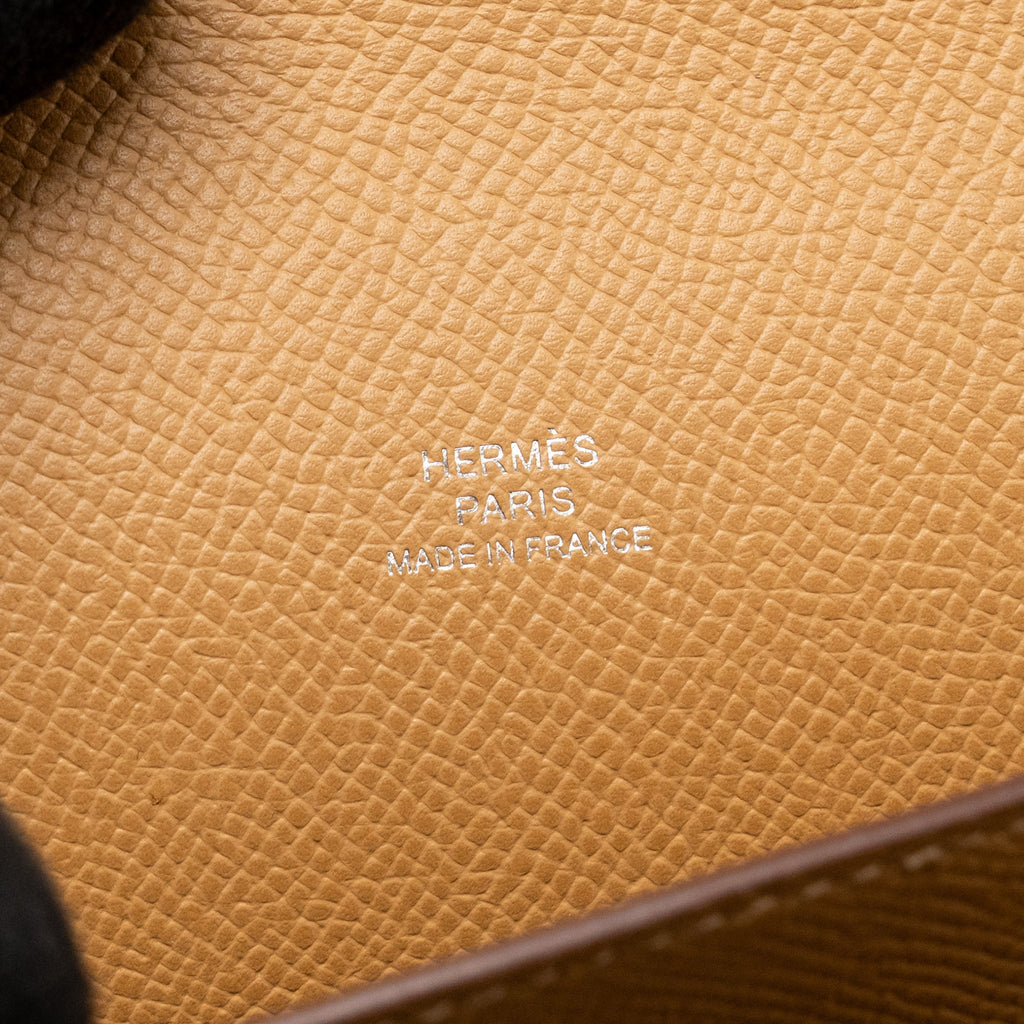 Hermes Pochette Hermesnap to Go Epsom Biscuit SHW