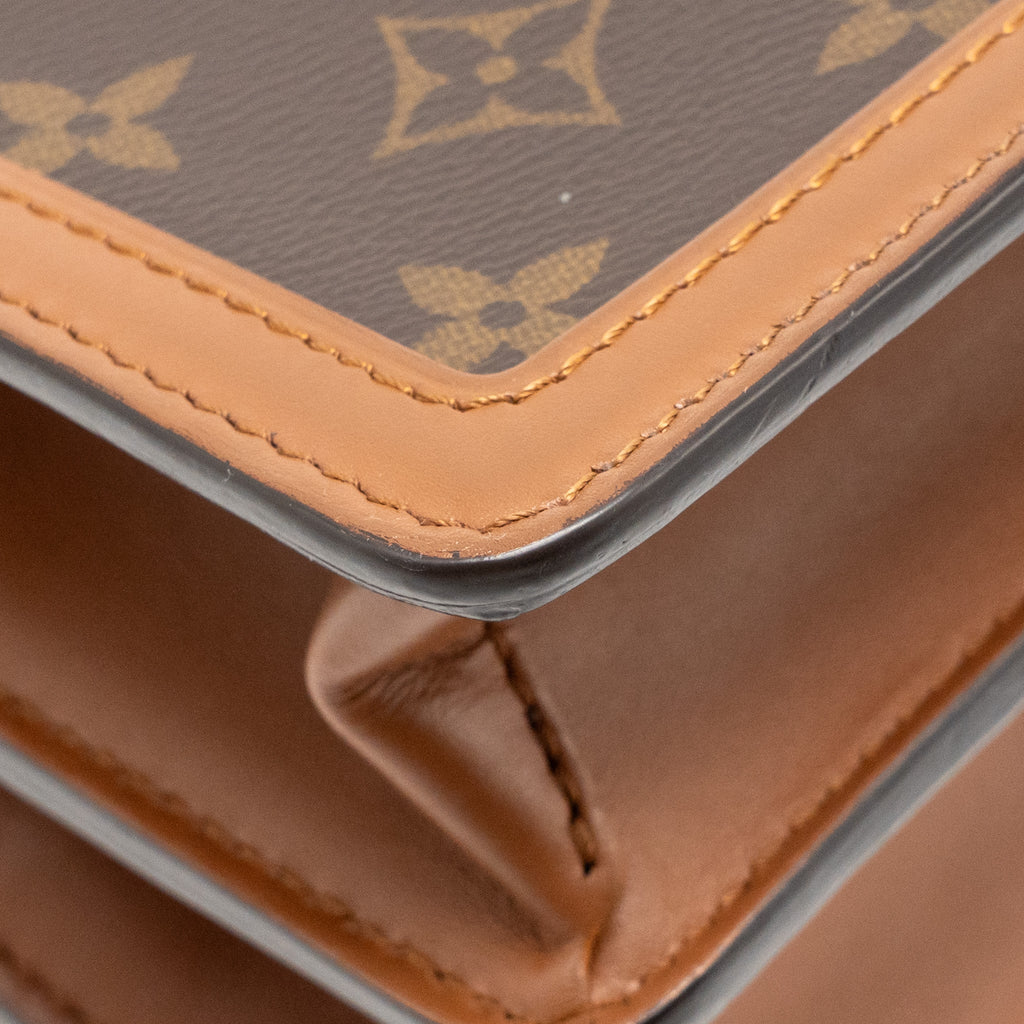 LOUIS VUITTON DAUPHINE MM MONOGRAM / MONOGRAM REVERSE CANVAS GHW