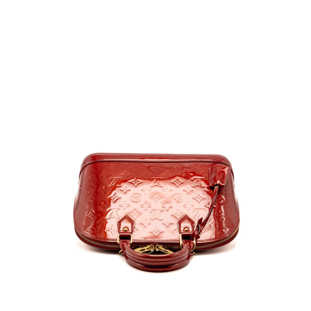 Louis Vuitton Alma PM Monogram Vernis Patent Red GHW