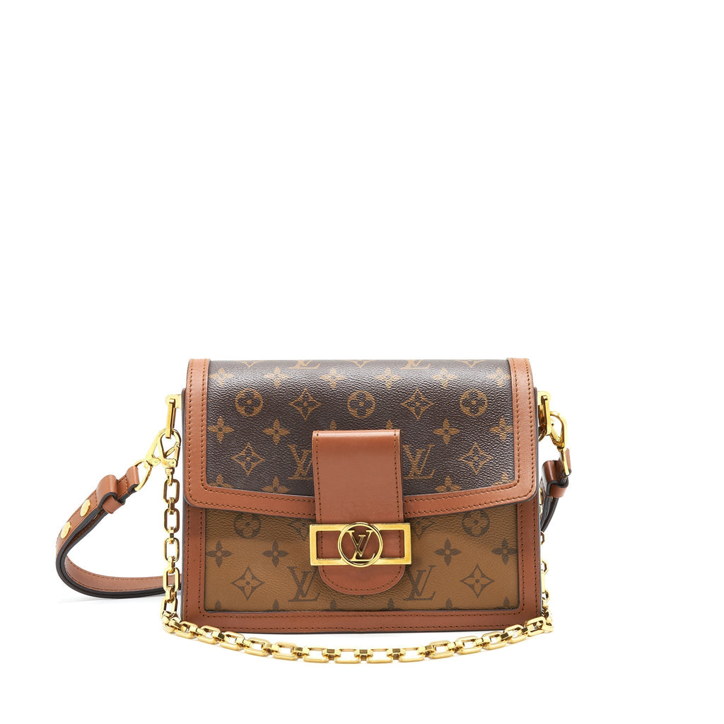 LOUIS VUITTON DAUPHINE FLAP BAG REVERSE MONOGRAM