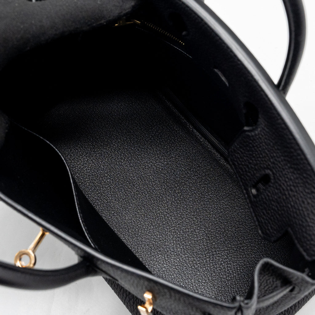 Hermes Birkin 25 Togo Black RGHW