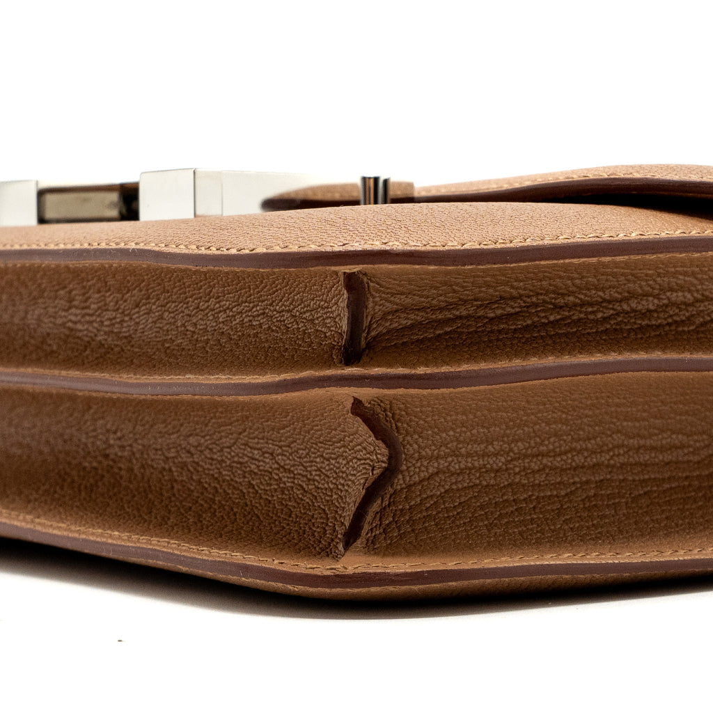 Hermes Mini Constance Chevre Mysore 2J Quebracho SHW