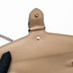 GUCCI DIONYSUS WALLET ON CHAIN GG SUPREME CANVAS/ LEATHER BEIGE/ EBONY SHW