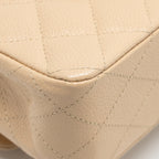 CHANEL MEDIUM CLASSIC DOUBLE FLAP BAG CAVIAR BEIGE LGHW