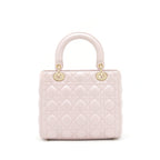 DIOR LADY DIOR LAMBSKIN LIGHT PINK LGHW
