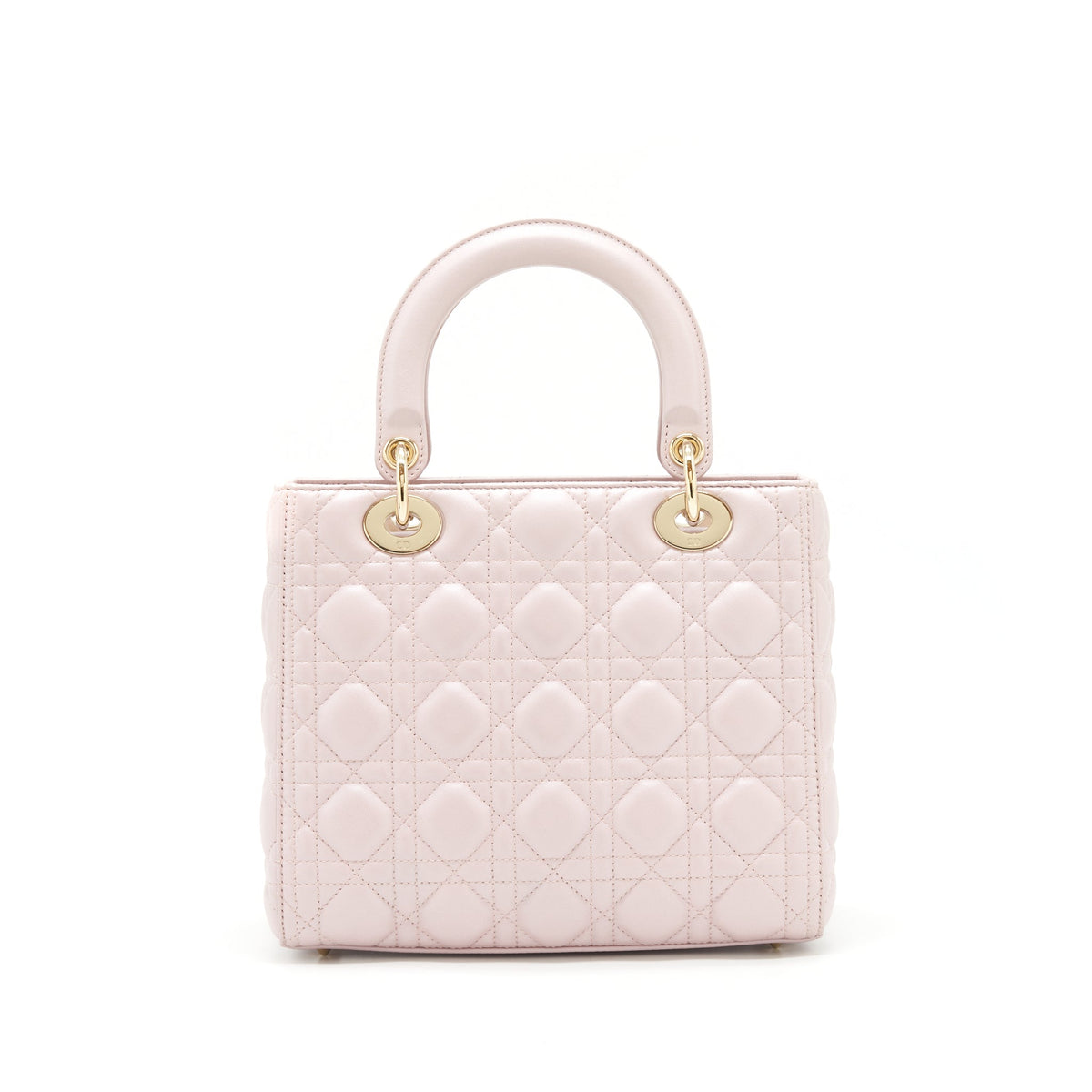 DIOR LADY DIOR LAMBSKIN LIGHT PINK LGHW