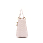 DIOR LADY DIOR LAMBSKIN LIGHT PINK LGHW
