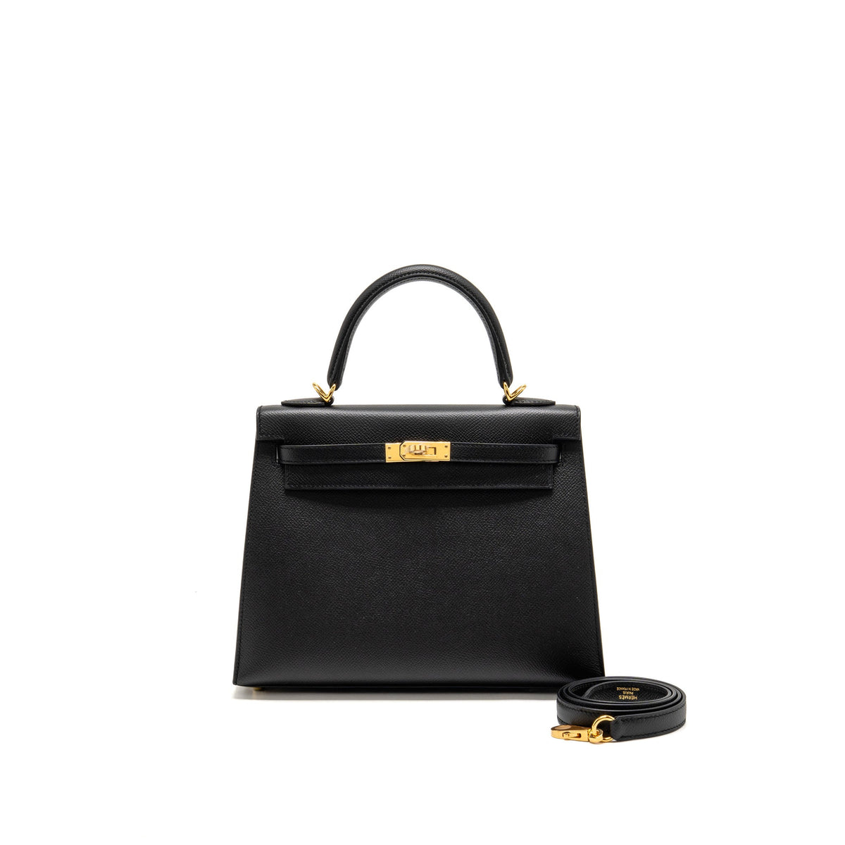 Hermes kelly 25 epsom black GHW