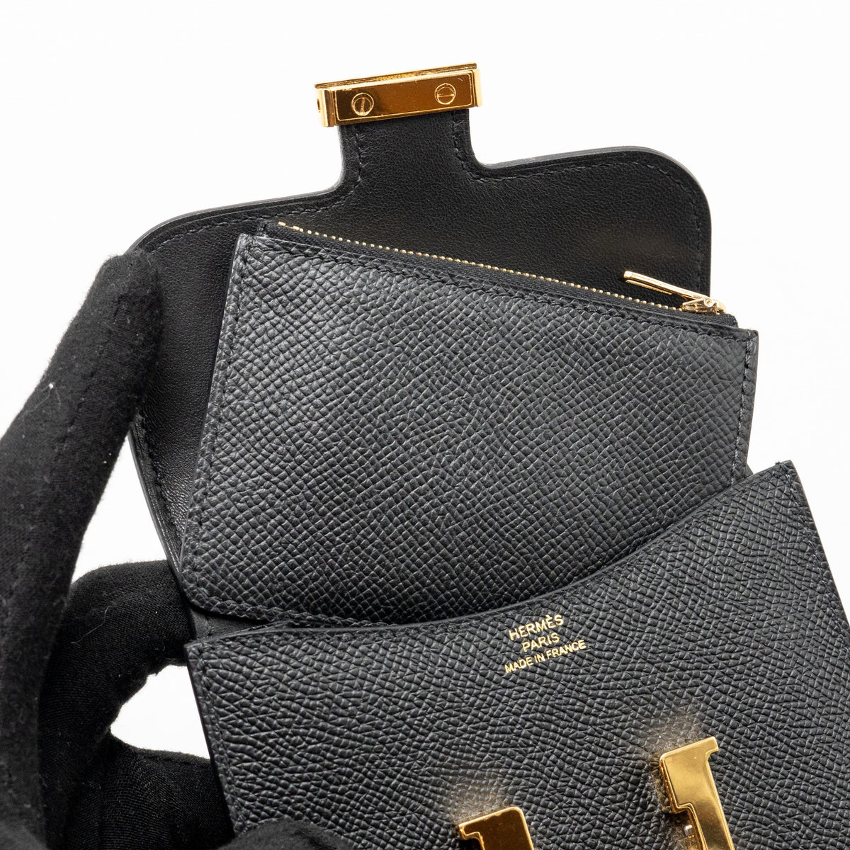 HERMES CONSTANCE SLIM EPSOM BLACK GHW