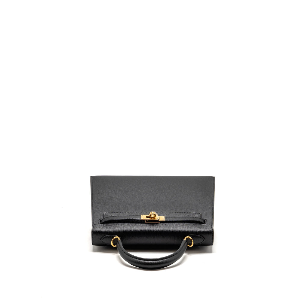 Hermes kelly 25 epsom black GHW
