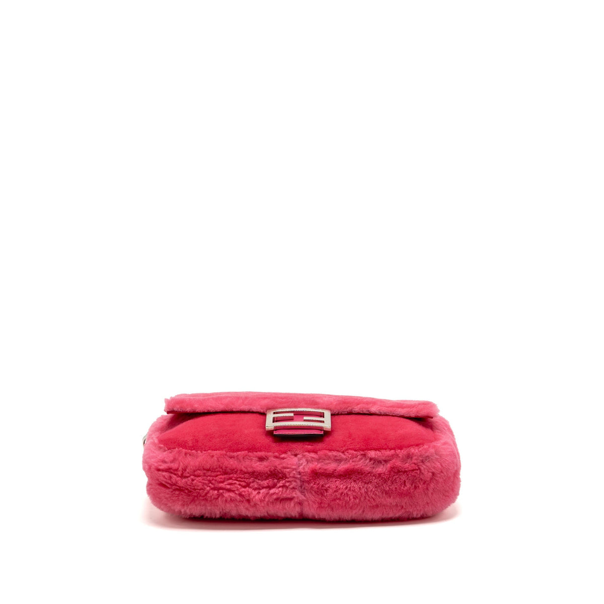 Fendi baguette bag shearling Nappa lambskin Pink SHW