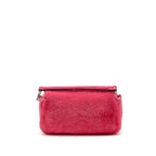 Fendi baguette bag shearling Nappa lambskin Pink SHW