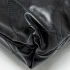 CHANEL MINI 22 BAG CALFSKIN SO BLACK (MICROCHIP)