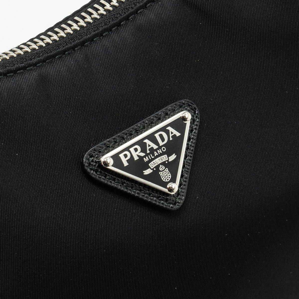 PRADA RE-EDITION 2005 RE-NYLON AND SAFFIANO MINI BAG BLACK SHW
